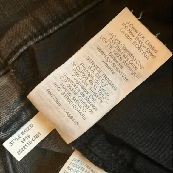 Madewell 9" Highrise Black Distressed Skinny Jeans 27 - Picture 16 of 16